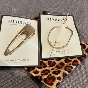 Pair of Goldtone Hair Edit Accessories